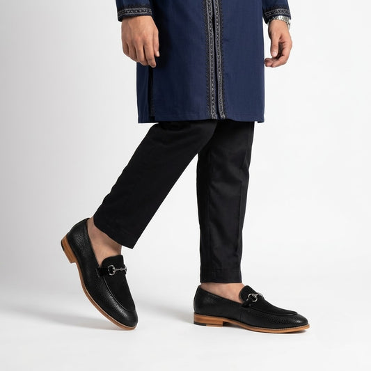Black Hugo Buckle Apron Spidy Slip-on for Men