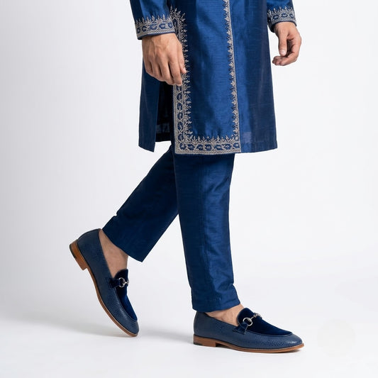 Blue Hugo Buckle Apron Spidy Slip-on for Men