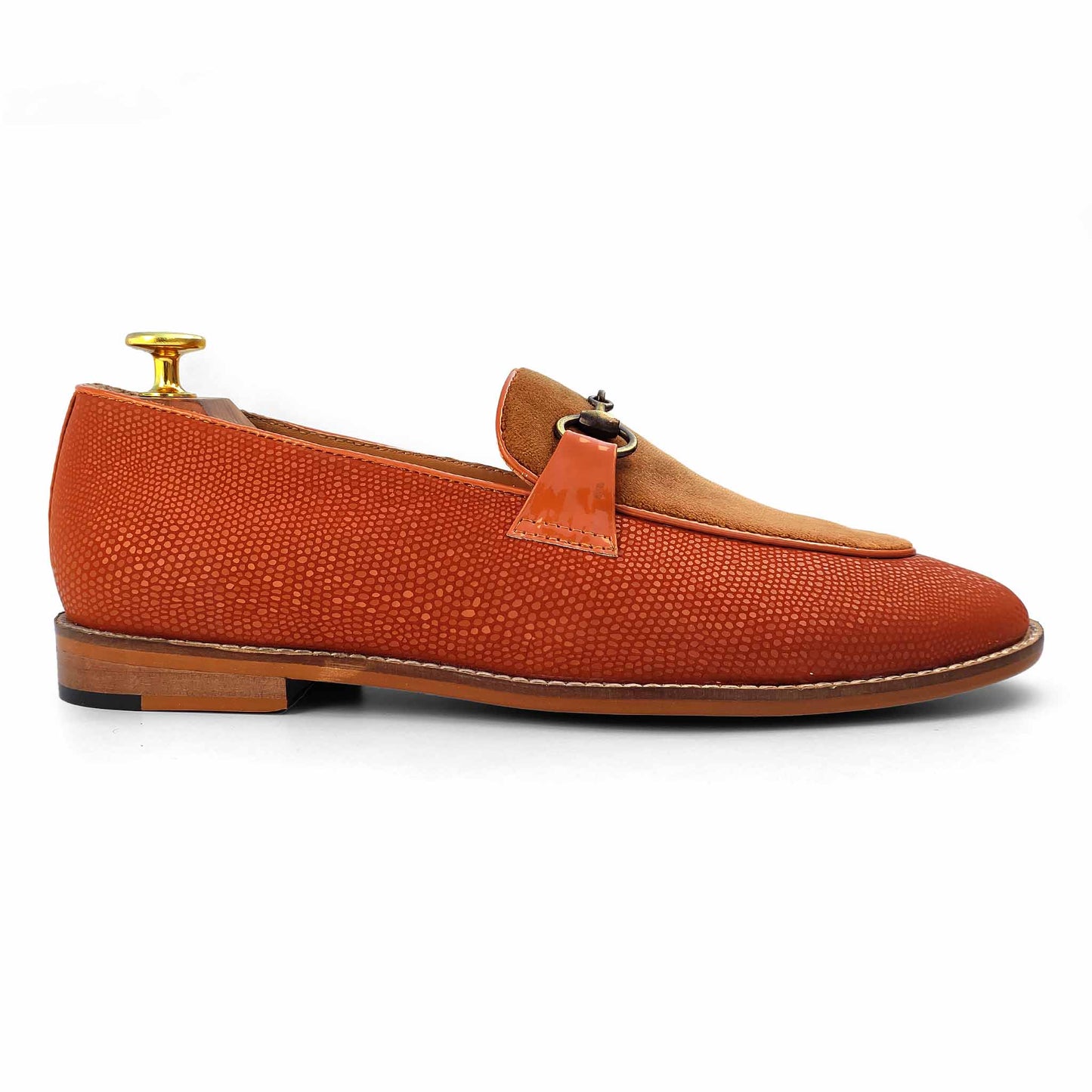 Tan Hugo Buckle Apron Wedding Ethnic Party Shoes Loafer for Men
