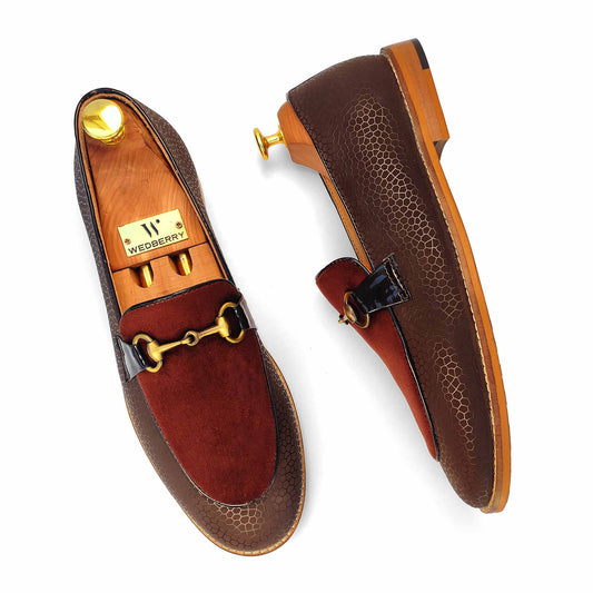 Brown Hugo Buckle Apron Spidy Slip-on for Men