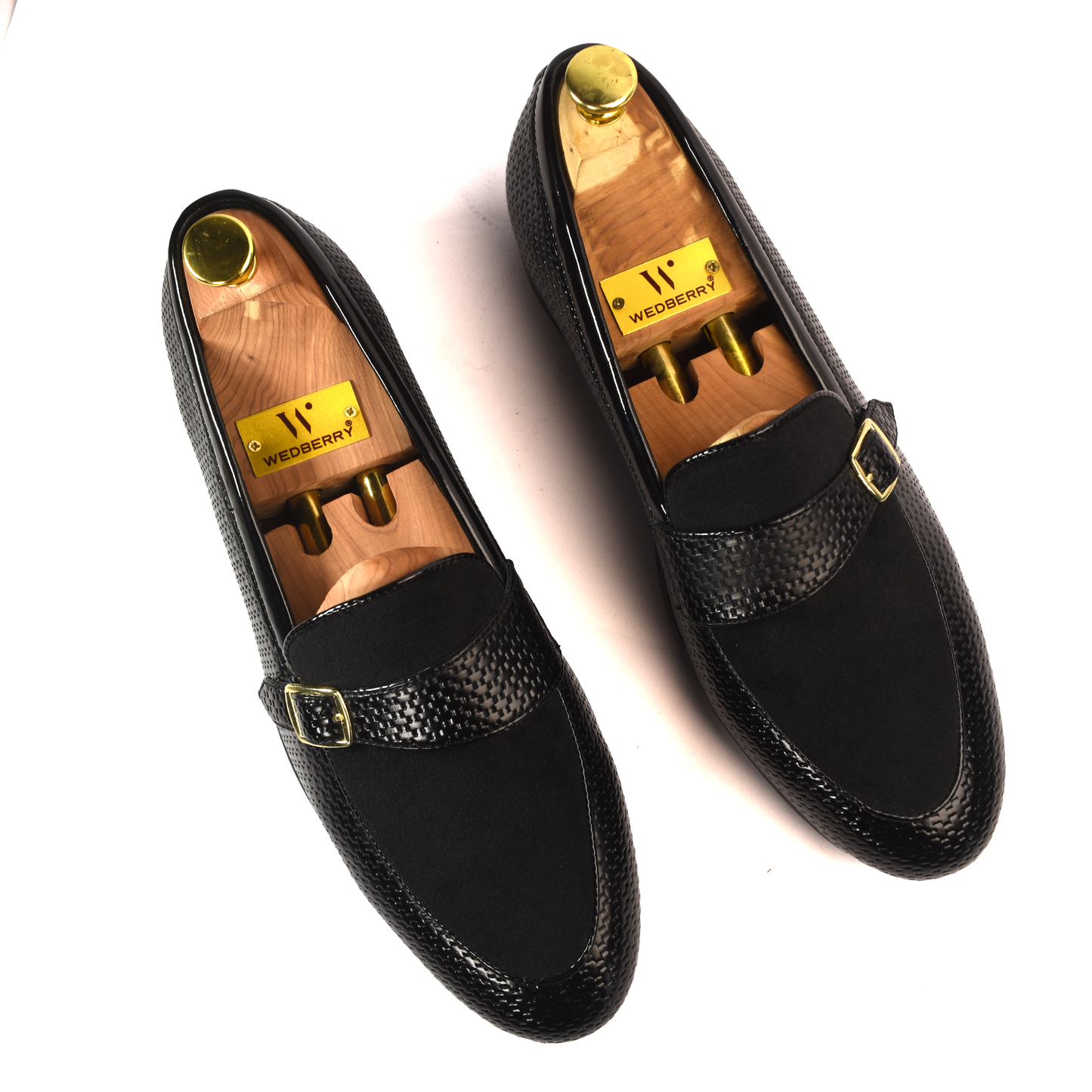 Solmont Black Buckel Loafers