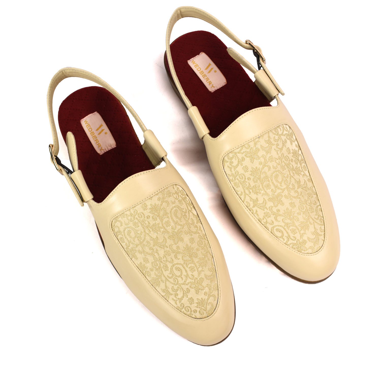 Imperial Brocket Cream Sandals