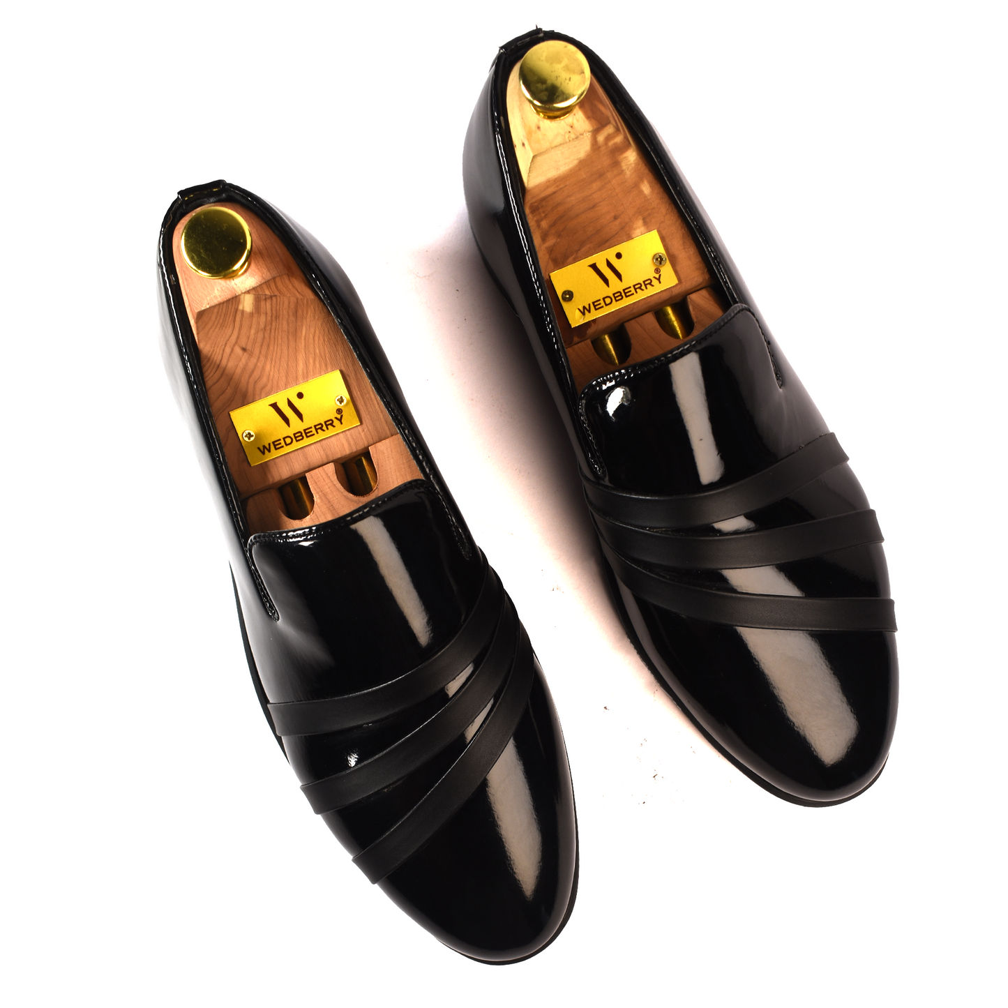 Marvian Black Patent Loafers