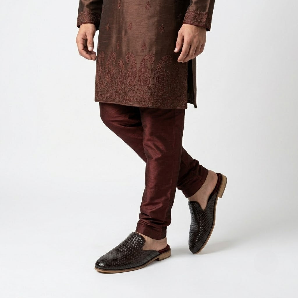 Glenshire Brown Half Shoes / Mules