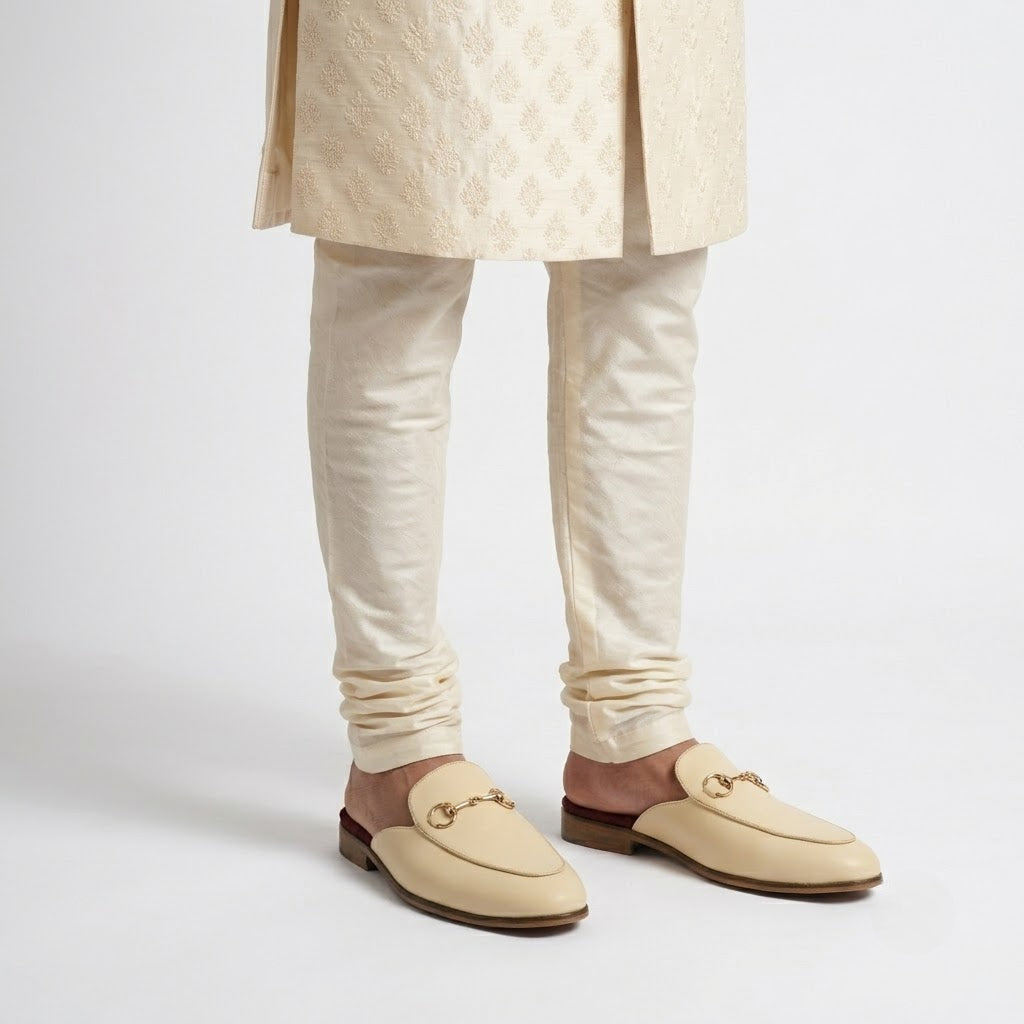 Pravian Crème Mules
