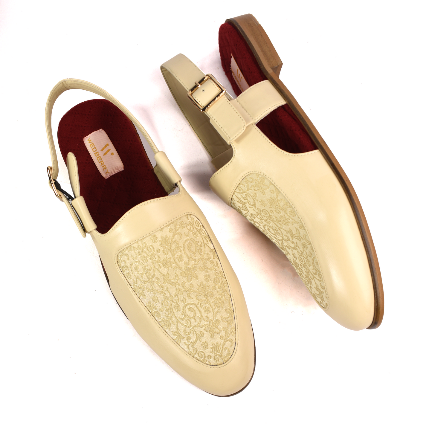 Imperial Brocket Cream Sandals