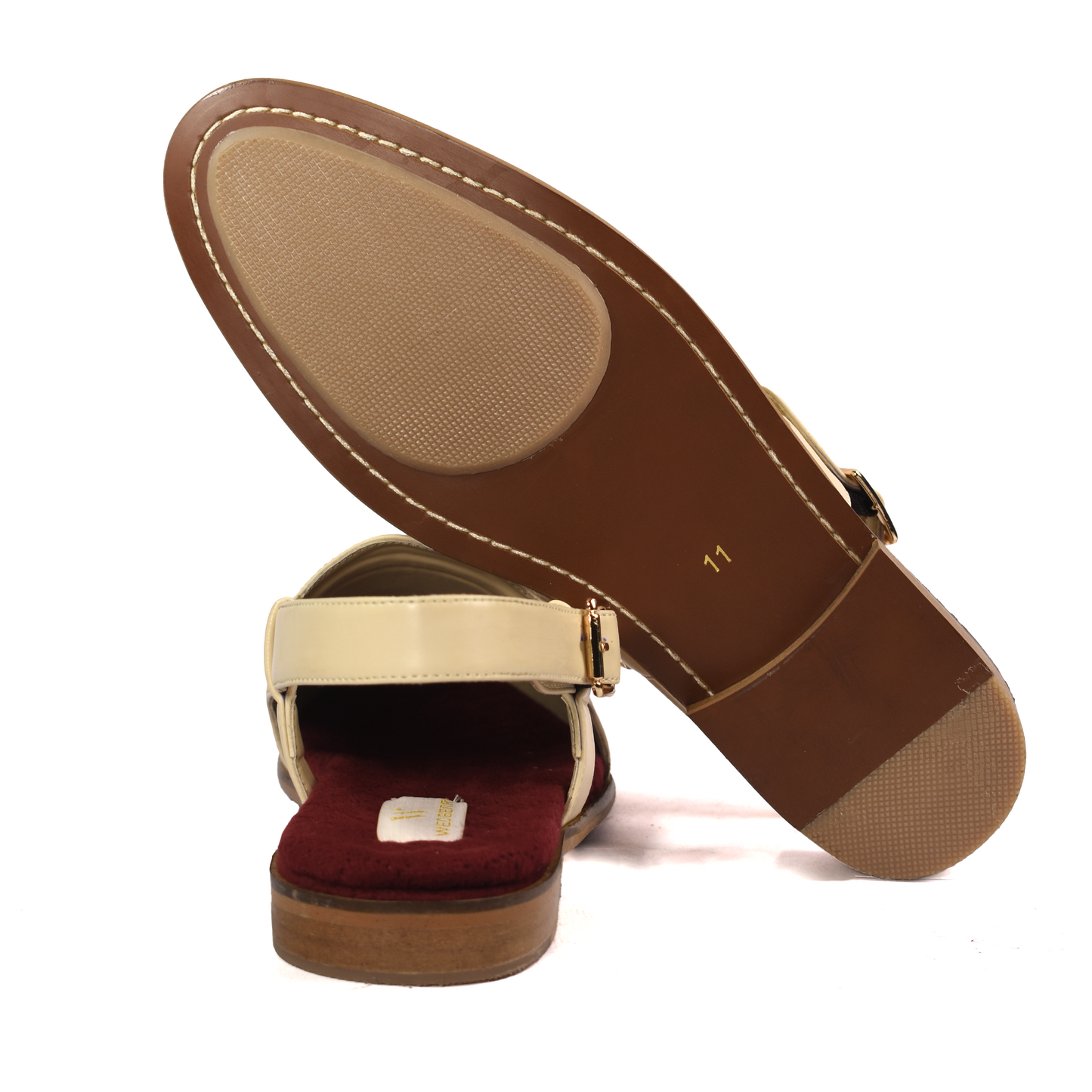 Imperial Brocket Cream Sandals