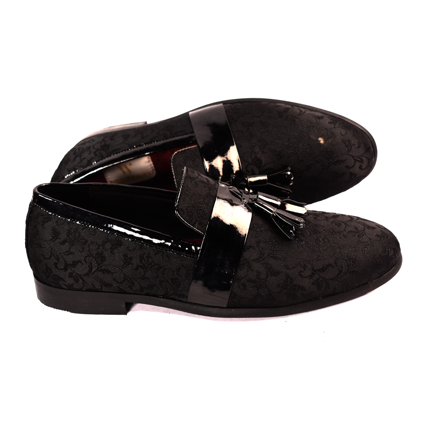 Midnight Black Brocket with Elegant Tassel