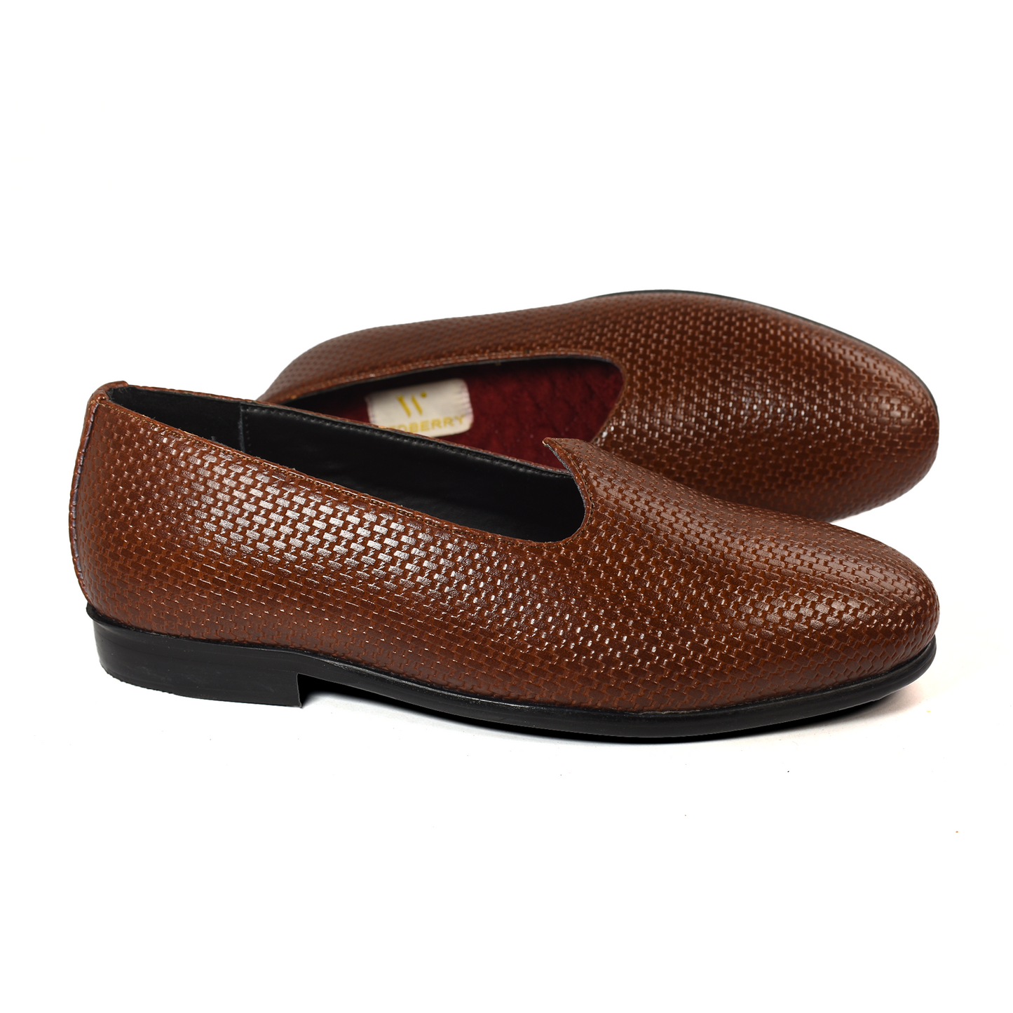 Criss Cross Strap Black Sandals for Men