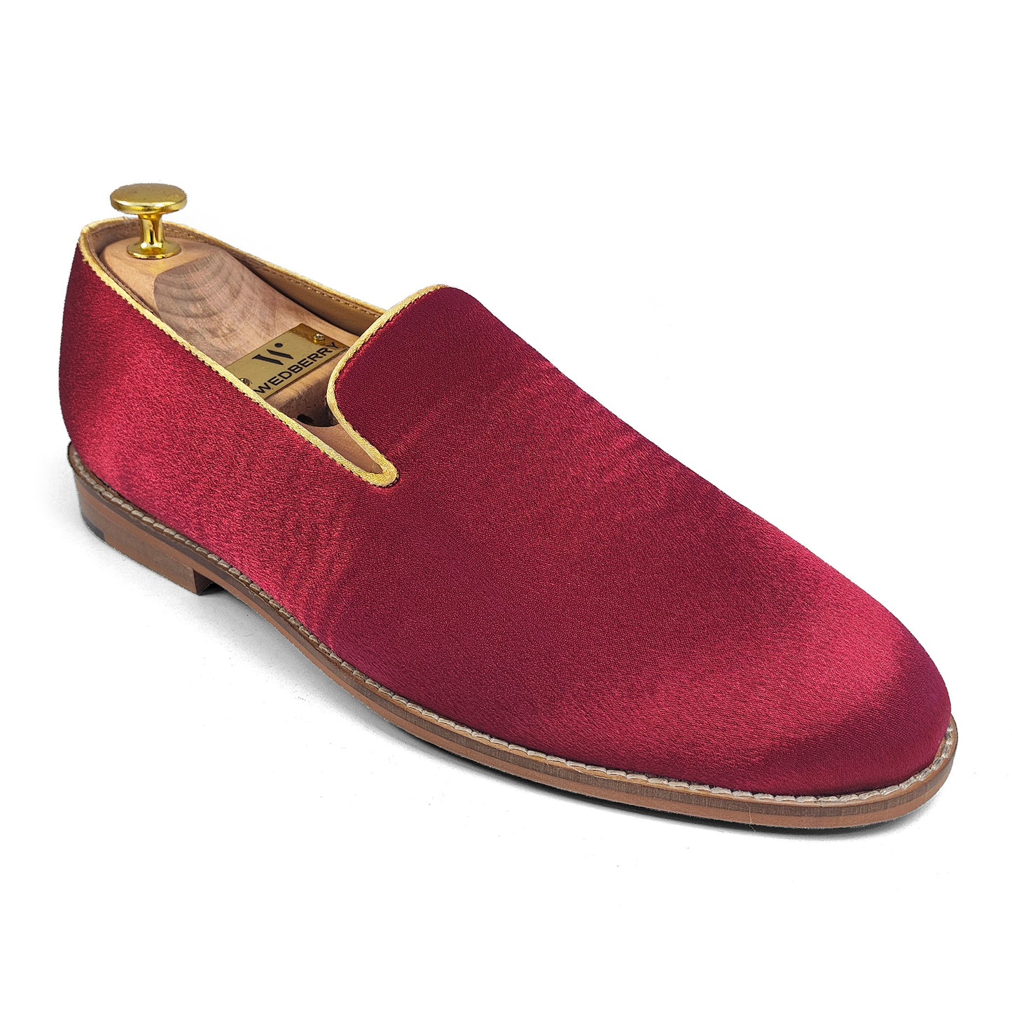 Maroon Solid Wedding Ethnic Party Shoes Comfort Shape for Men