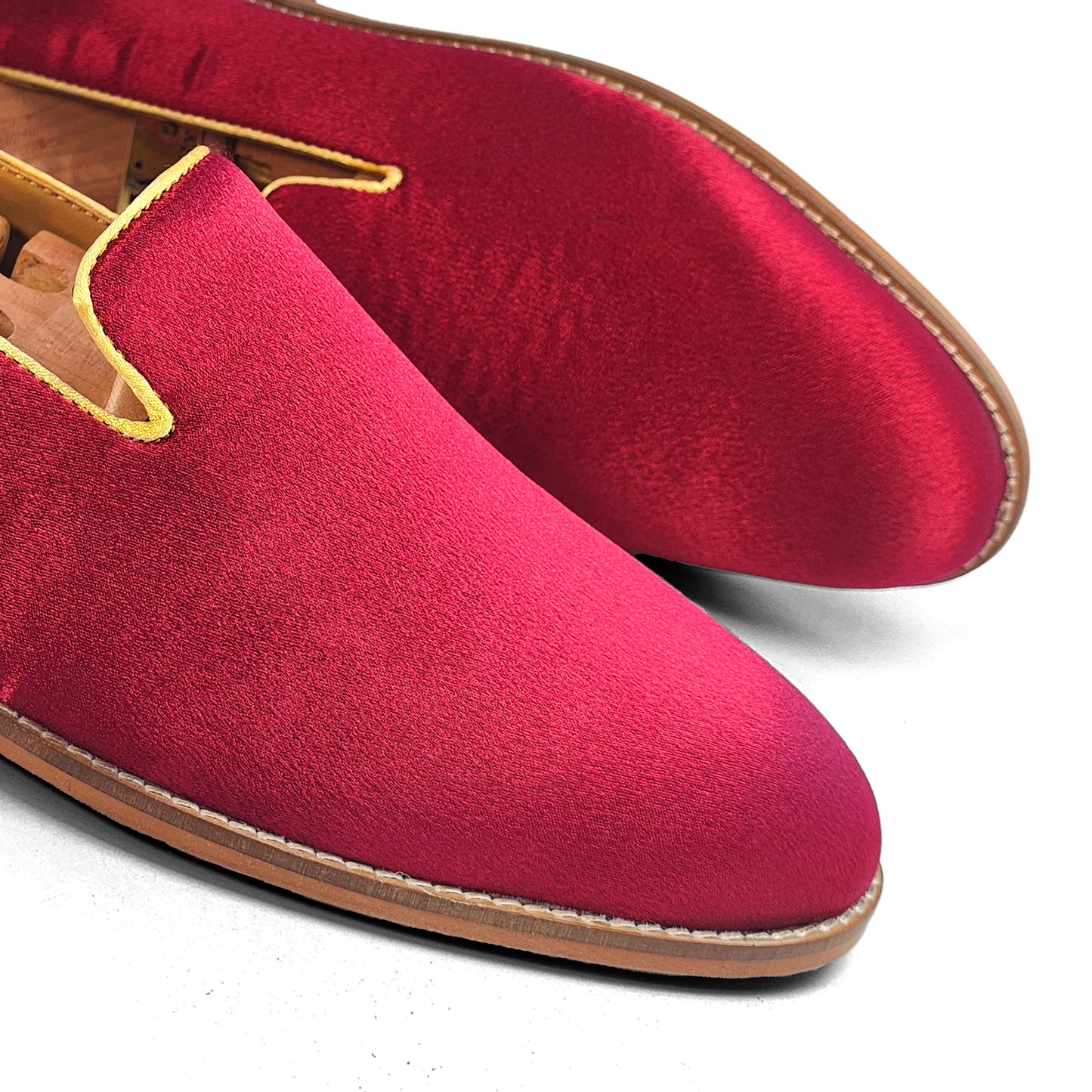 Maroon Solid Wedding Ethnic Party Shoes Comfort Shape for Men