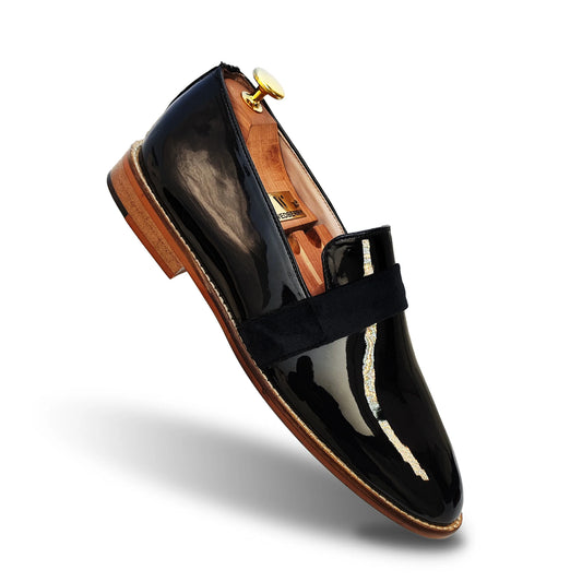 Black Hugo Strap Party Shoes for Men