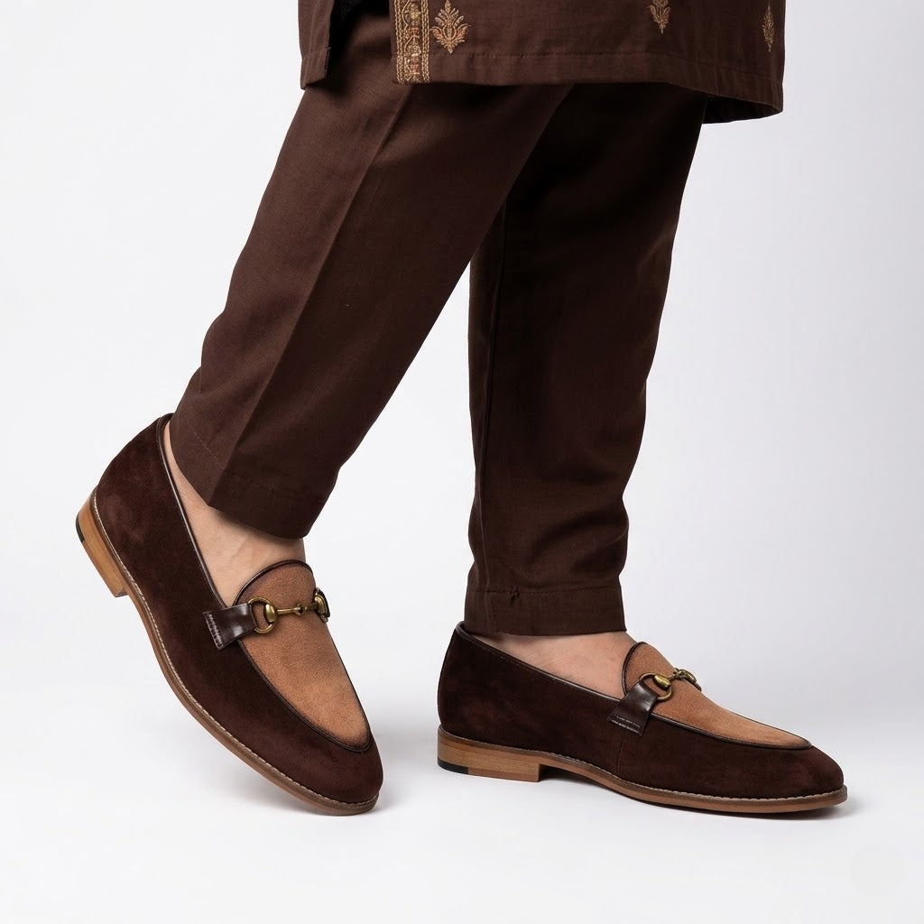 Tasquido Brown Velvet Satin
